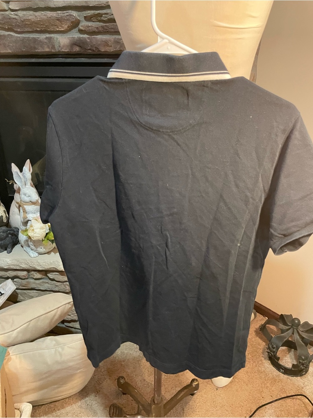 Loro Piana Grey and Cream Half-Zip Polo Regatta - Picture 3 of 4